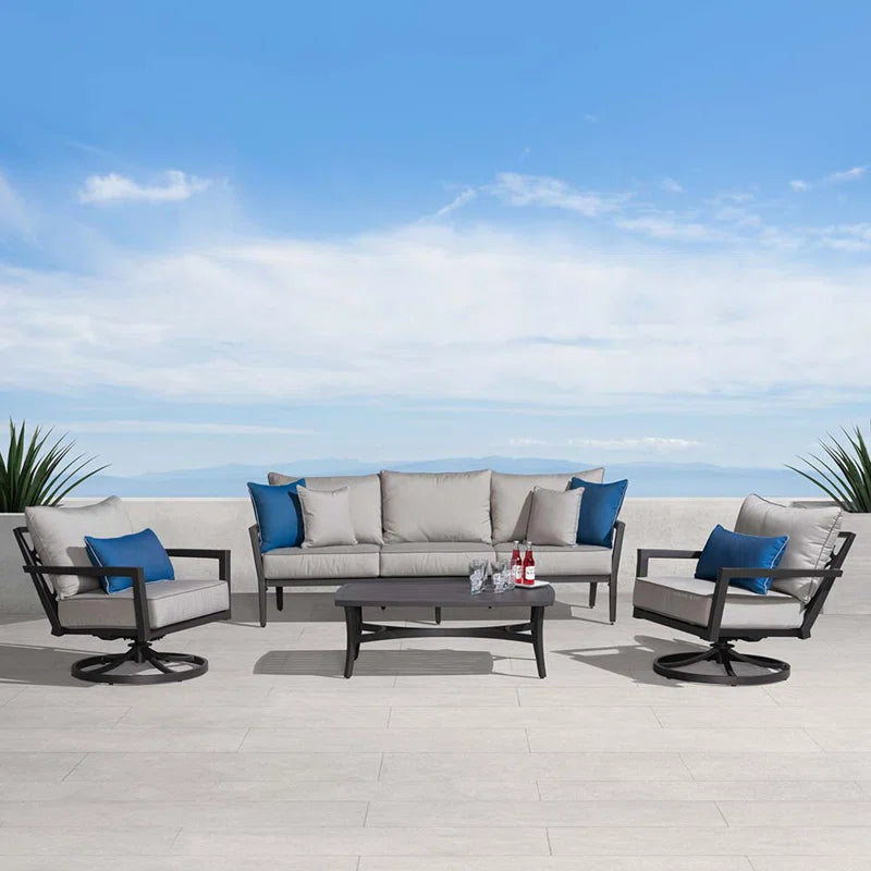 Cushion Covers Outdoor Four Piece Sofa Seating Set-0