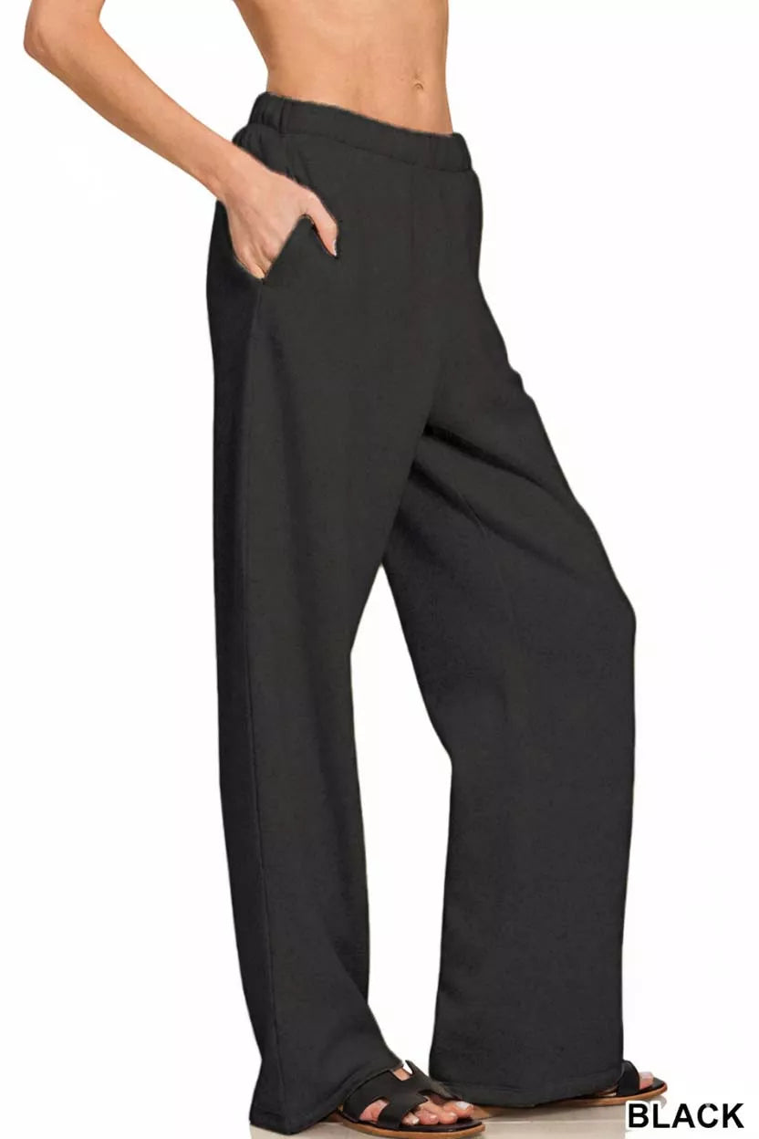 Zenana Fleece Sweatpant with Pockets