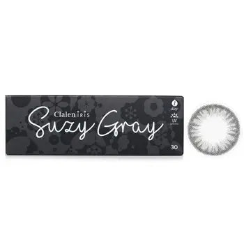 Box of 30 daily disposable Gray Contact Lenses from 1 Day Iris Suzy collection