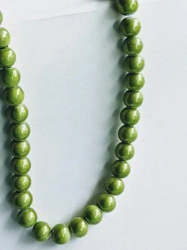 Original gloss strand medium green lustrous Peridot beads for jewelry making