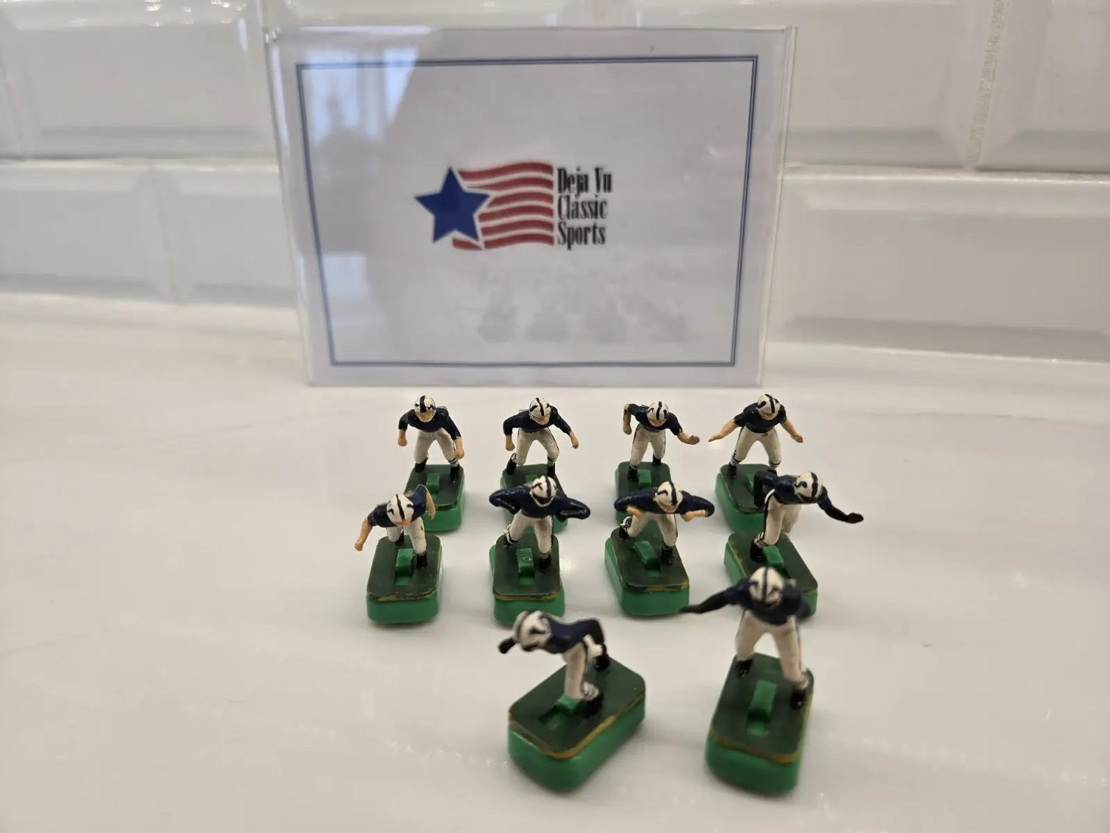 Vintage Indianapolis Colts electronic football figures for classic game collectors