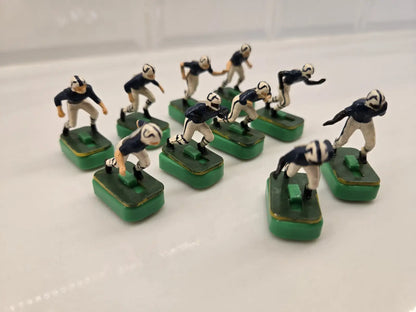 Vintage electric football figures featuring Indianapolis Colts Electronic players