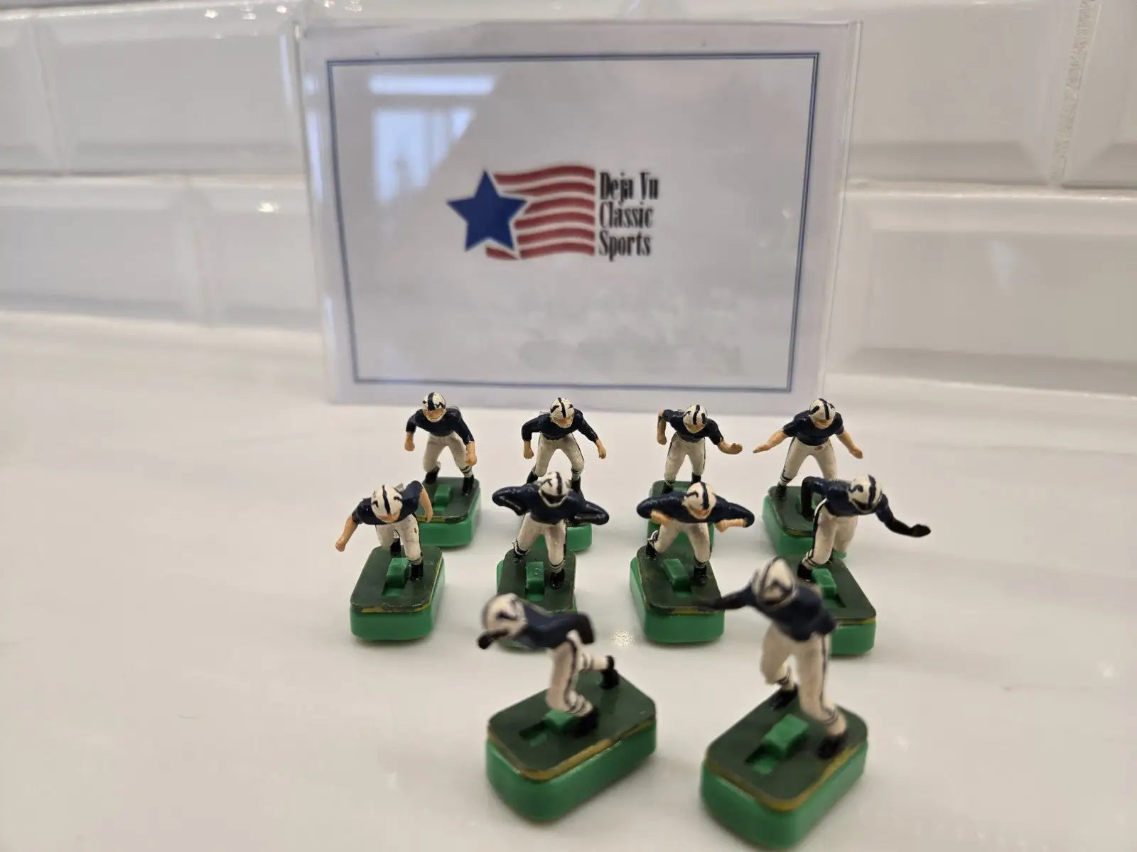 Indianapolis Colts electronic football game figures for vintage Tudor playset