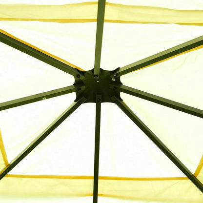 10 x 10 Ft Outdoor Steel Frame Gazebo Shelter with Waterproof Polyester Canopy - Outdoor > Gazebos & Canopies