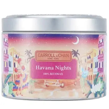 100% Beeswax Tin Candle - Havana Nights - (8x6) cm - (8x6) cm / 1 - Home Scent