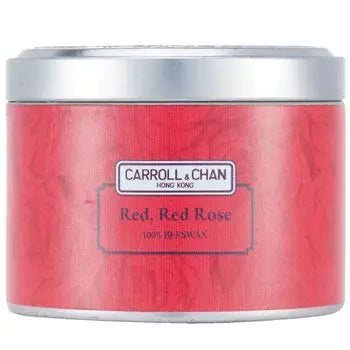 100% Beeswax Tin Candle - Red Red Rose - (8x6) cm - (8x6) cm / 1 - Home Scent