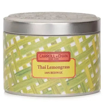 100% Beeswax Tin Candle - Thai Lemongrass - (8x6) cm - (8x6) cm / 1 - Home Scent