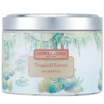 100% Beeswax Tin Candle - Tropical Forest - (8x6) cm - (8x6) cm / 1 - Home Scent