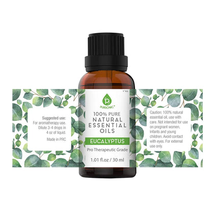 Bottle of 100% pure natural eucalyptus essential oil from Natural Eucalyptus Essential Oils
