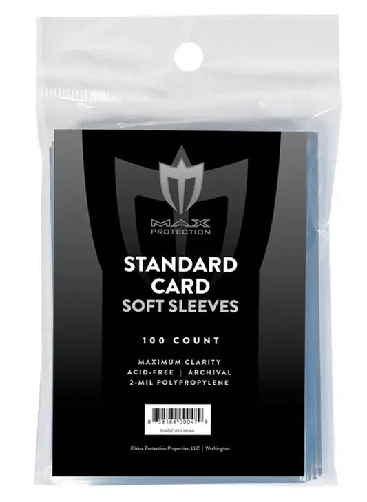 Pack of Max Pro soft card sleeves for standard size trading cards