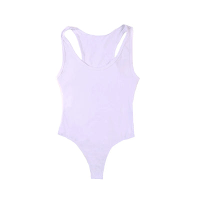 Lavender leotard with racerback and high cut sides from 1011 Womens Bodysuit info otlapparel