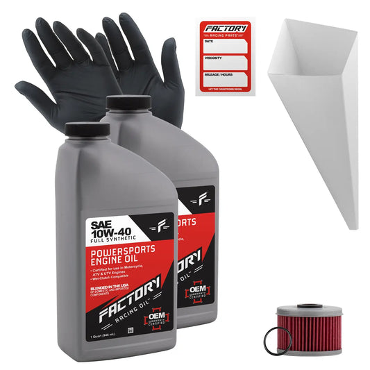 10W-40 2 Quart Oil Change Kit For Honda TLR250 1985-1987 - Oil Change Kits