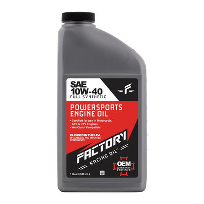 10W-40 full synthetic engine oil bottle for Honda CB350F engine oil change kit