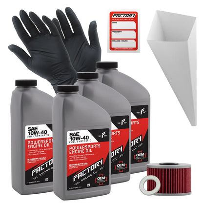 10W-40 4 Quart Oil Change Kit For Honda TRX520FA Fourtrax Foreman DCT EPS - Oil Change Kits
