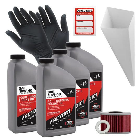 10W-40 4 Quart Oil Change Kit For Honda TRX520FA Fourtrax Foreman DCT EPS - Oil Change Kits