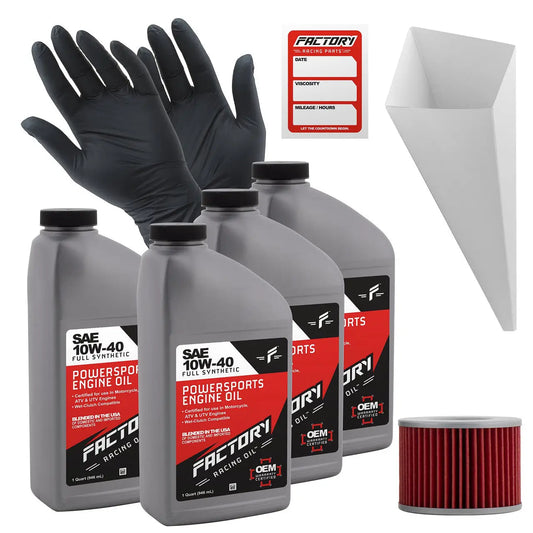 10W-40 4 Quart Oil Change Kit For Kawasaki ZG1000 Concours - Oil Change Kits
