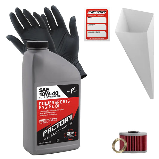 10W-40 Full Synthetic 1 Quart Oil Change Kit For Kawasaki KLX125 - Oil Change Kits