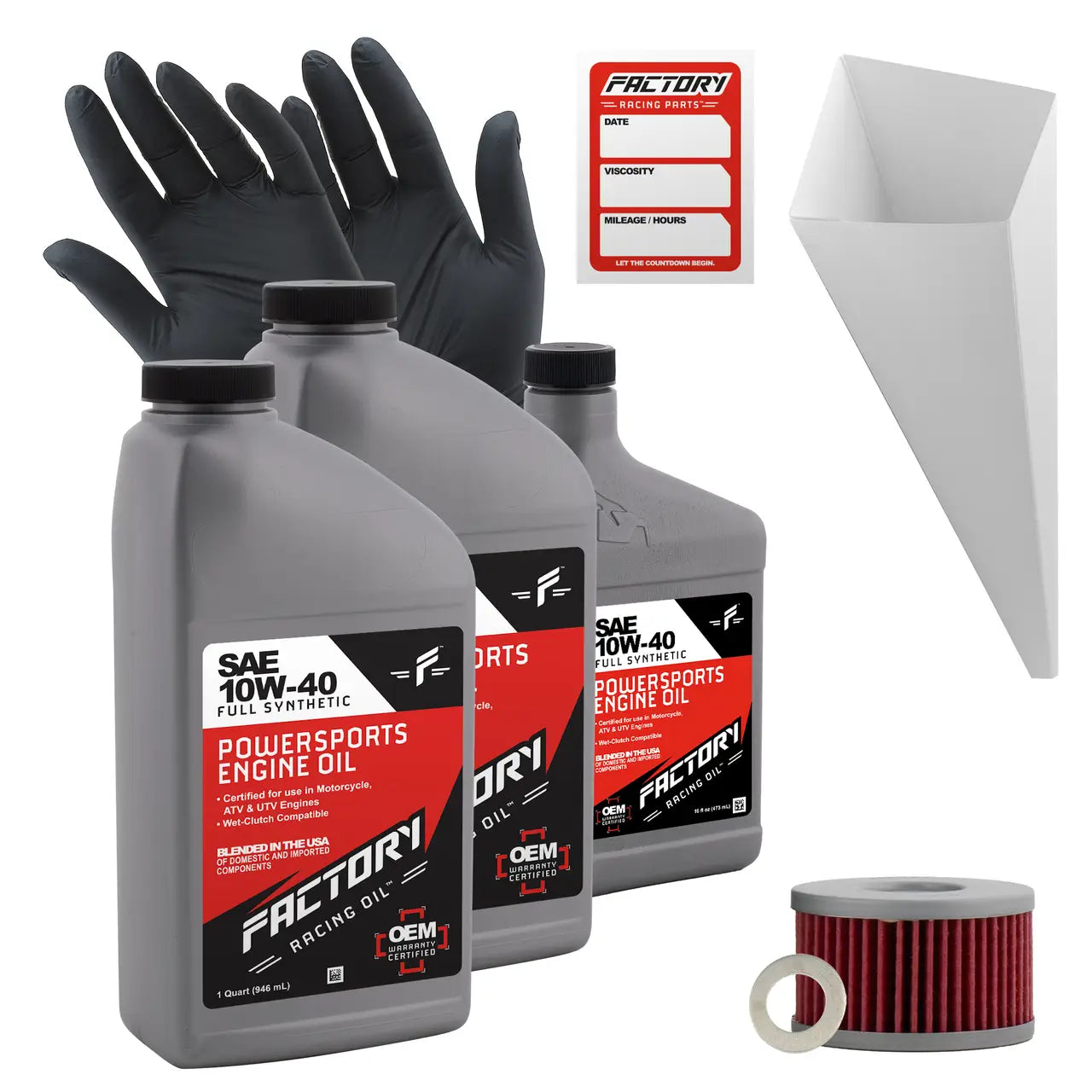 10W-40 Full Synthetic 2.5 Quart Oil Change Kit fits Suzuki LS650 Savage S40 Boulevard - Oil Change Kits