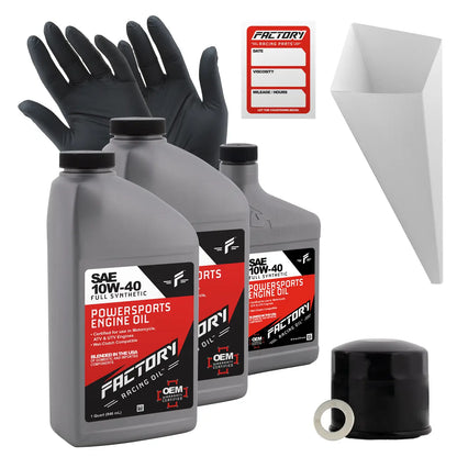 10W-40 Full Synthetic 2.5 Quart Oil Change Kit fits Suzuki VS700G 1986 - Oil Change Kits