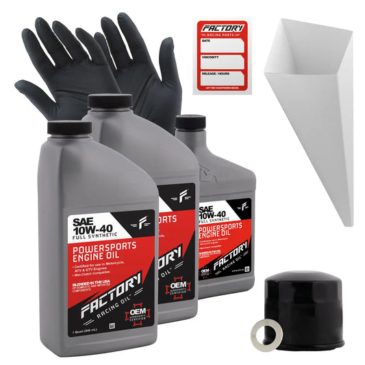 10W-40 Full Synthetic 2.5 Quart Oil Change Kit fits Suzuki VS700G 1986 - Oil Change Kits