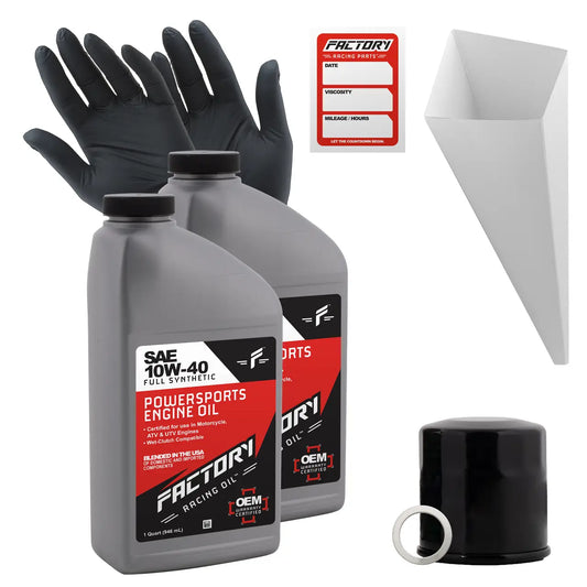 10W-40 Full Synthetic 2 Quart Oil Change Kit For Kawasaki KAF620 Mule 4000/4010 - Oil Change Kits