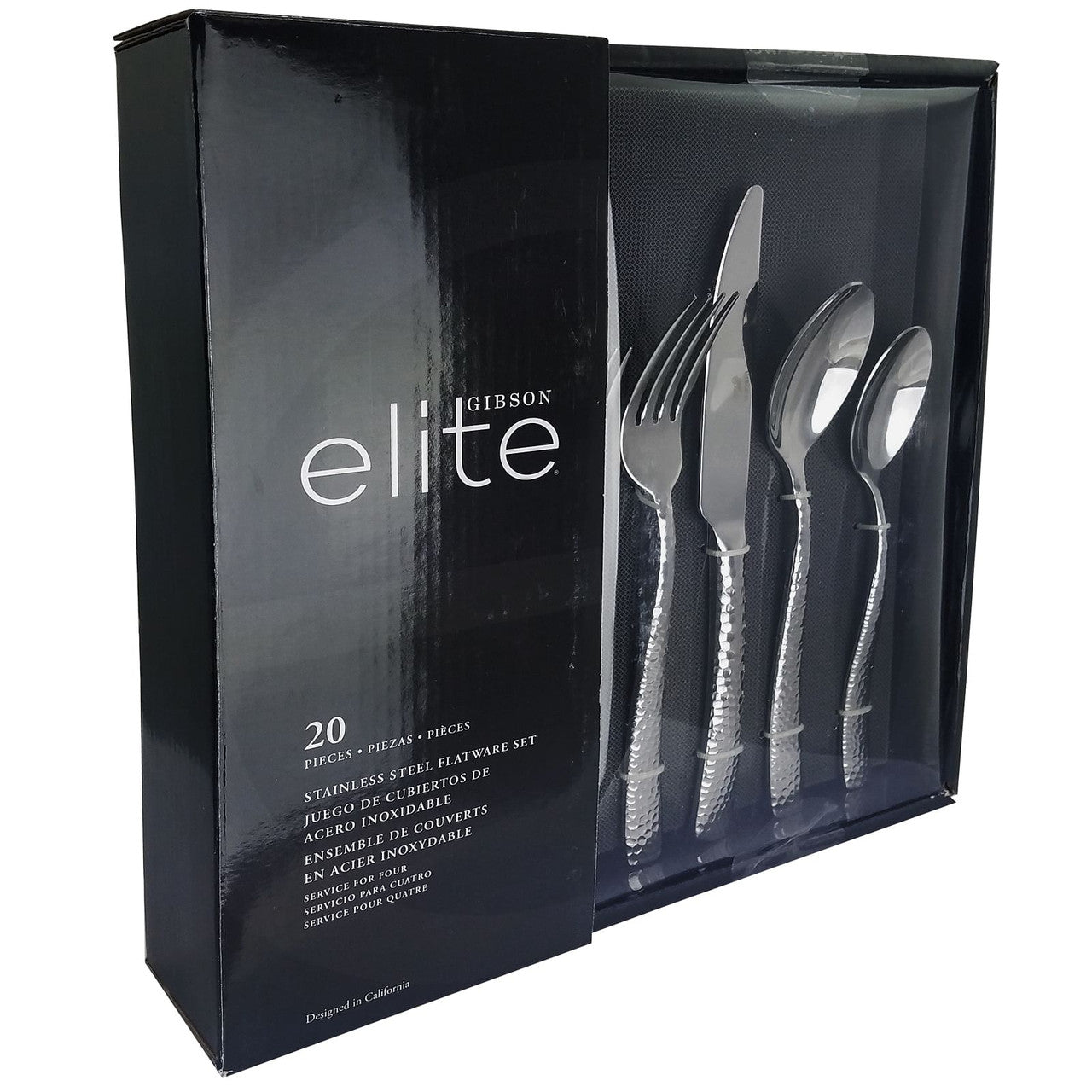 Gibson Elite Ambassador 20 Piece Stainless Steel Flatware Set-0