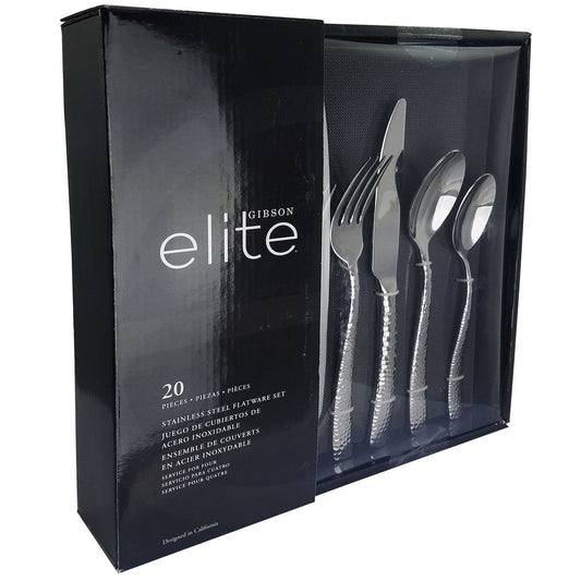 Gibson Elite Ambassador 20 Piece Stainless Steel Flatware Set-0