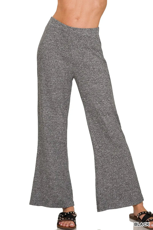 Zenana Soft Elastic Waisted Flare Pants