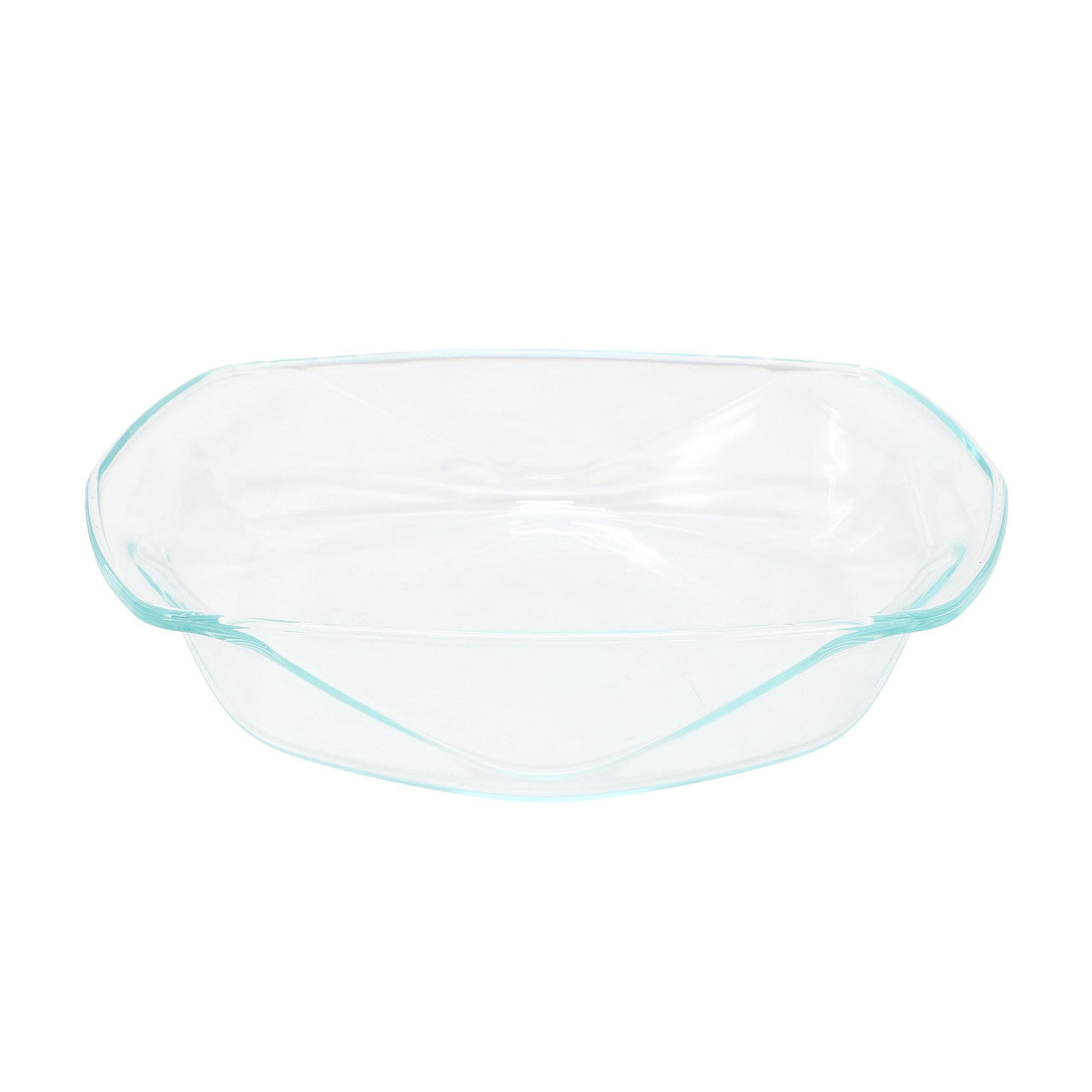 Soho Lounge Carnegie Hill 12 inch x 10 Inch x 2.6 Inch Tempered Glass Roaster Pan with Built-in Han