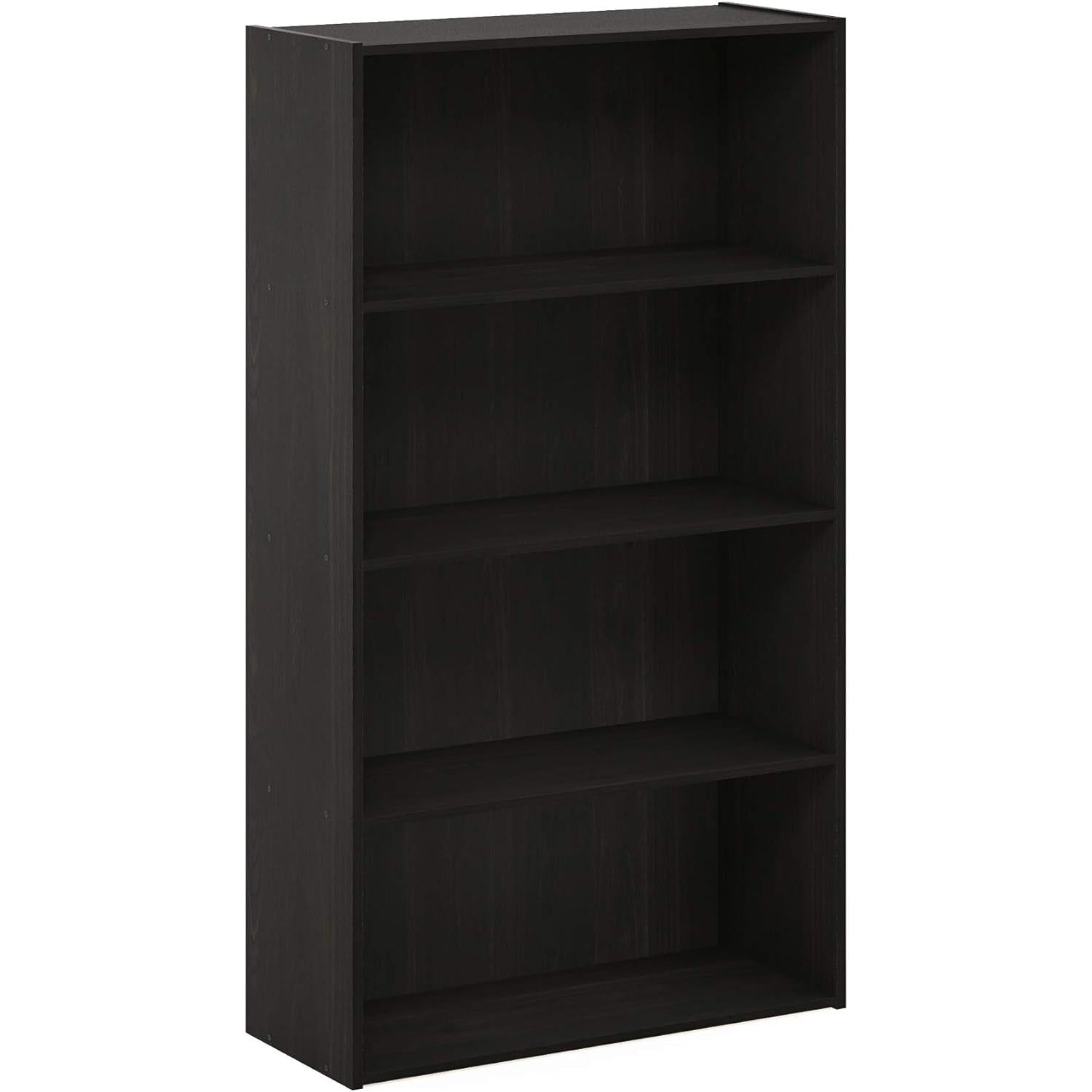 Pasir 4-Tier Bookcase / Bookshelf / Storage Shelves, Espresso-0