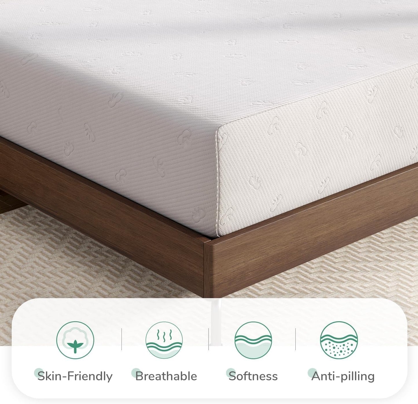 Queen Medium-Firm Memory Foam Mattress with CertiPUR-US Certification-3
