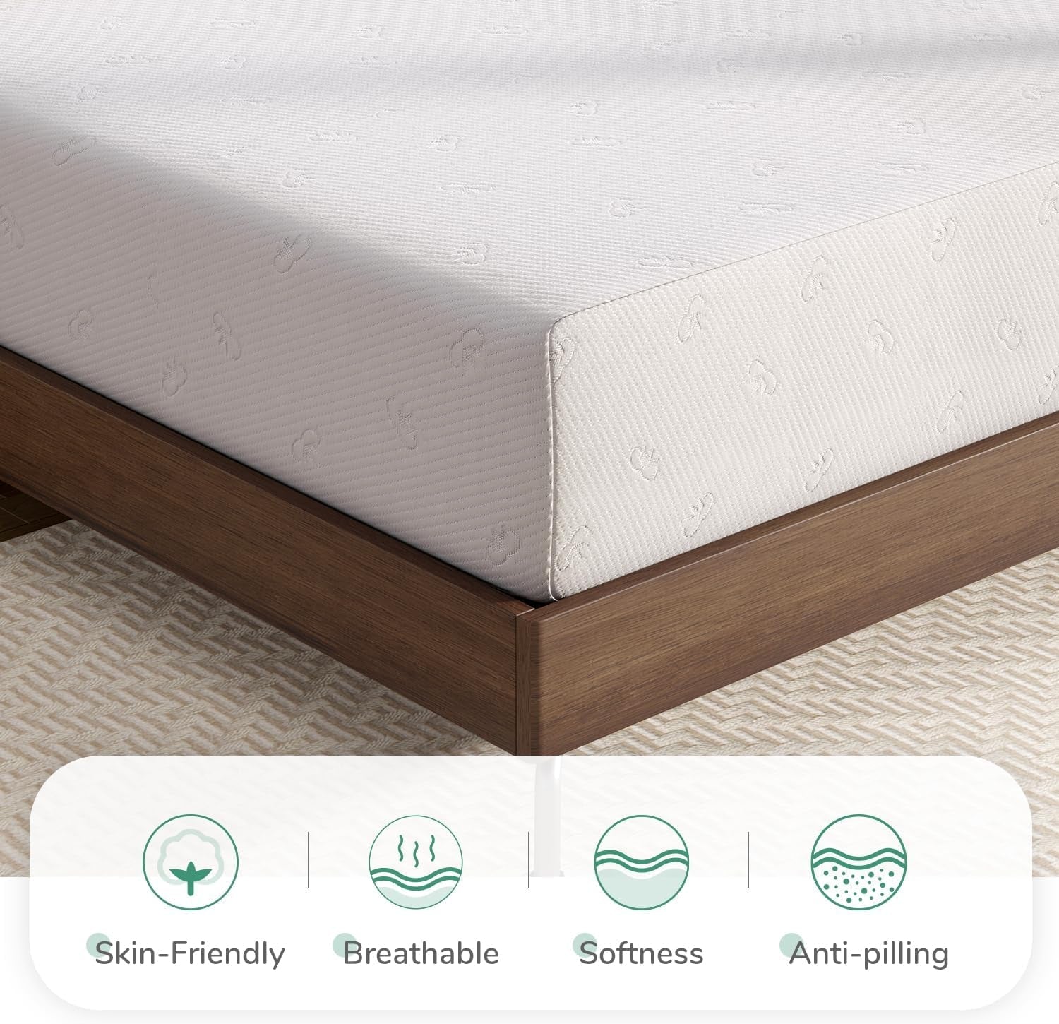 Queen Medium-Firm Memory Foam Mattress with CertiPUR-US Certification-3