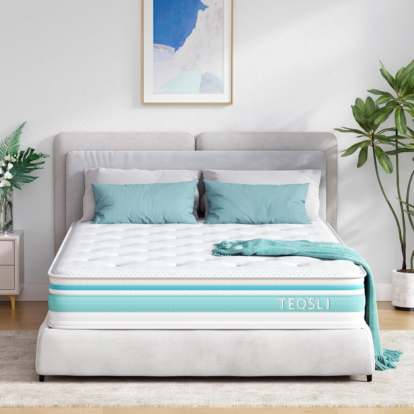 Twin Size 10 Inch Hybrid Mattress for Pressure Relief-0