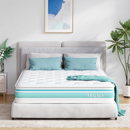 Twin Size 10 Inch Hybrid Mattress for Pressure Relief-0