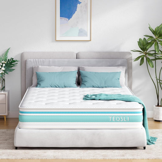 Twin Size 10 Inch Hybrid Mattress for Pressure Relief-0