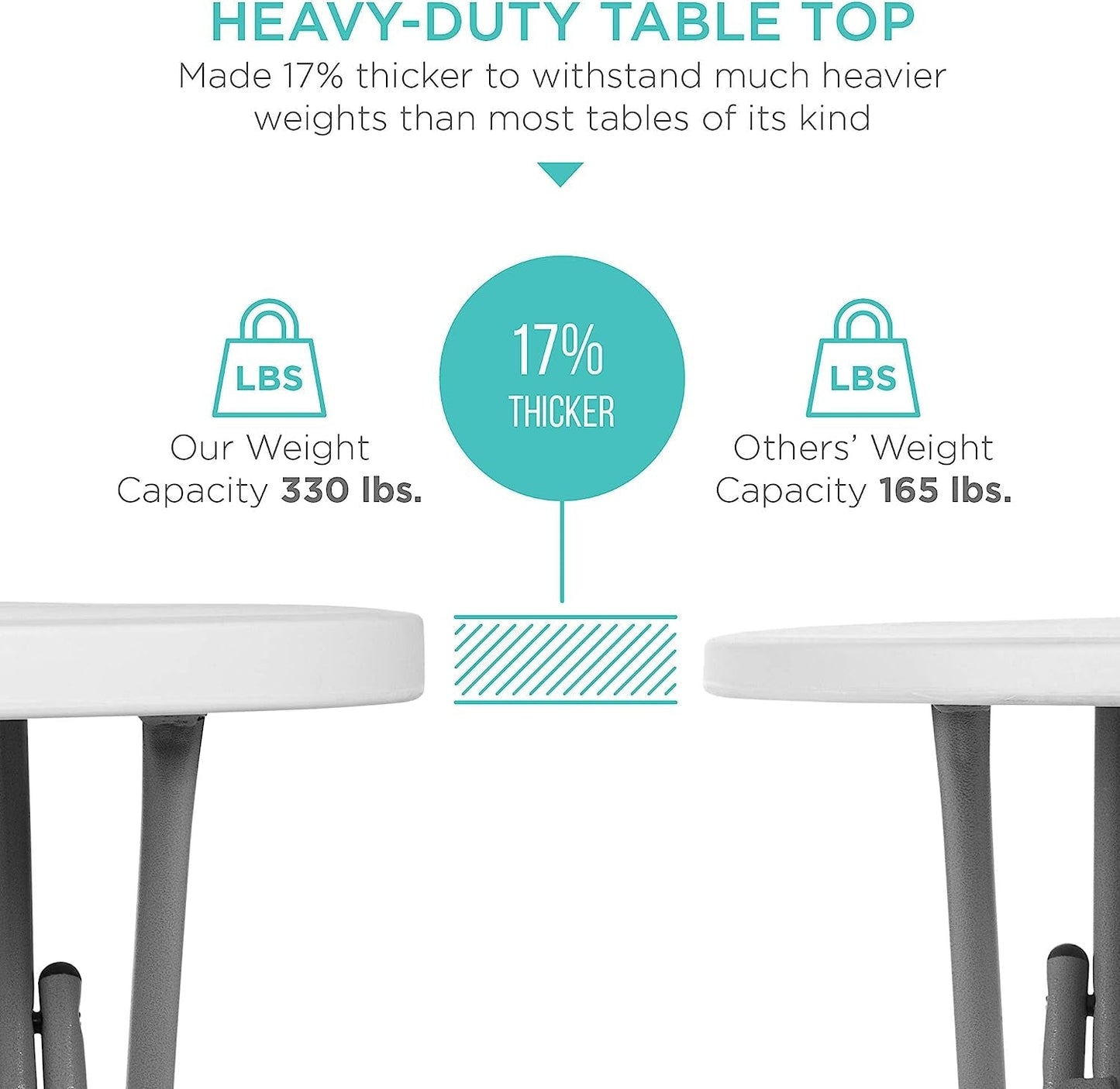 Bar Height Folding Table for Indoor/Outdoor Use-1