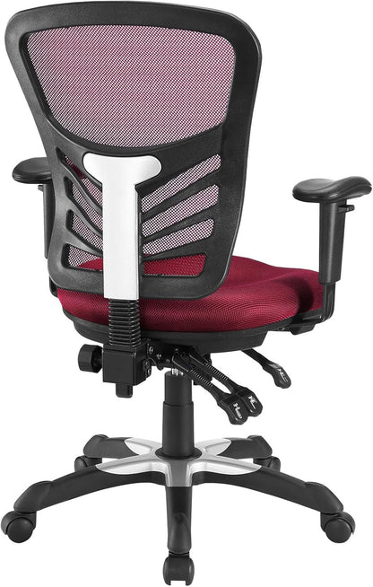 Articulate Ergonomic Mesh Office Chair in Red-4