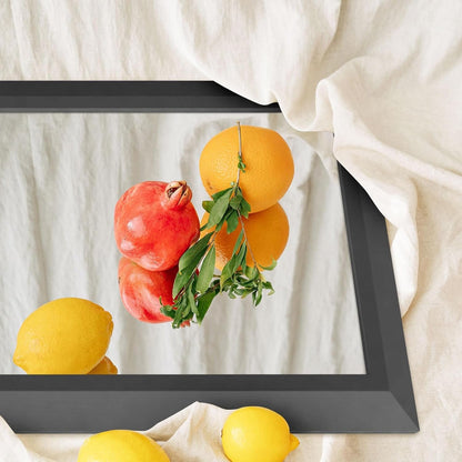 Black Bathroom Mirror, 40X32 Inch Thick Metal Framed Wall Mirrors for Vanity, Bedroom, Living Room, Entryway, Rectangle Wall-Mounted Mirrors(Horizontal/Vertical).-2