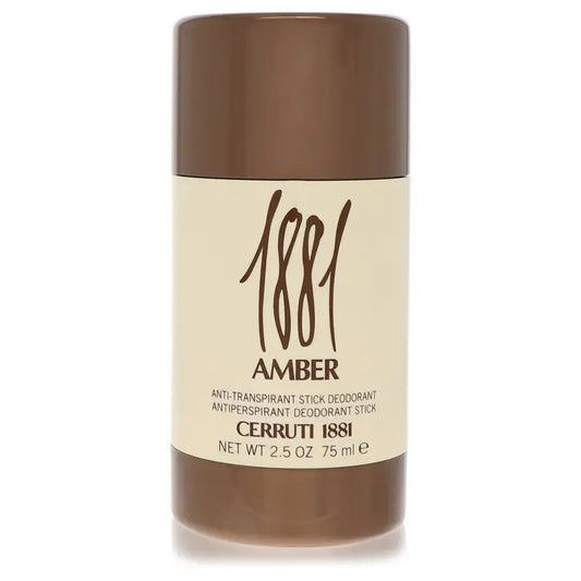 Brown and cream-colored deodorant stick from 1881 Amber by Nino Cerruti