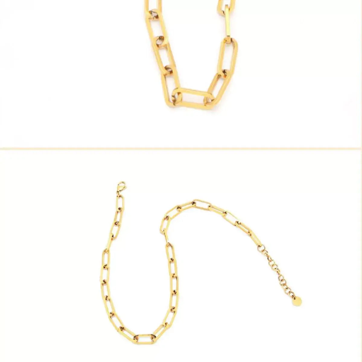 18K Gold-Plated Chain Necklace - Gold / One Size - Chain Necklace