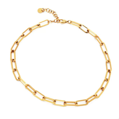 18K Gold-Plated Chain Necklace - Gold / One Size - Chain Necklace