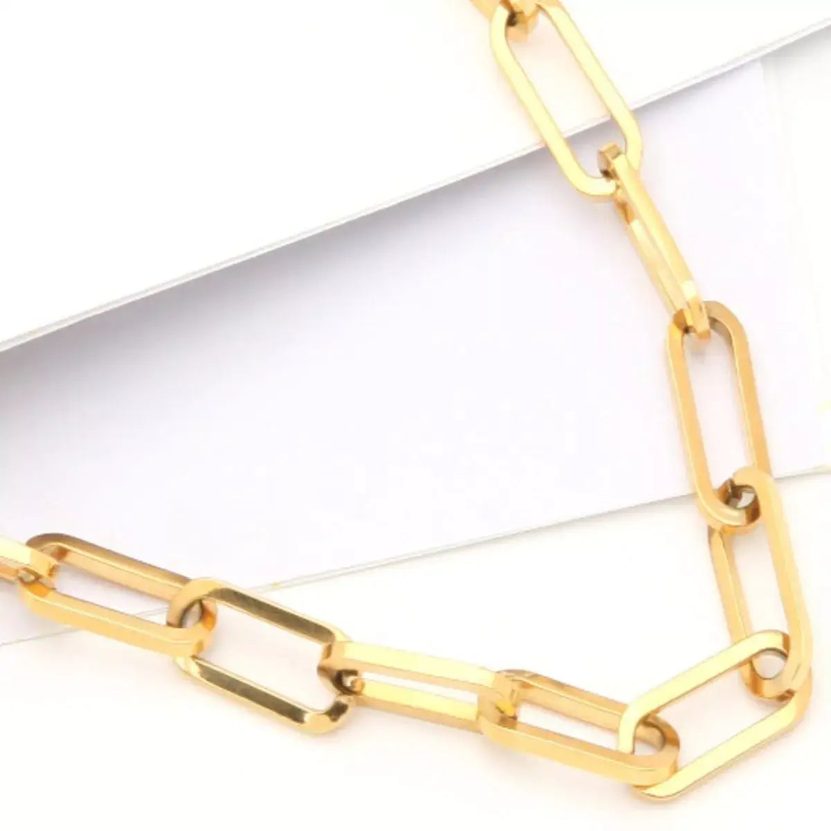 18K Gold-Plated Chain Necklace - Gold / One Size - Chain Necklace