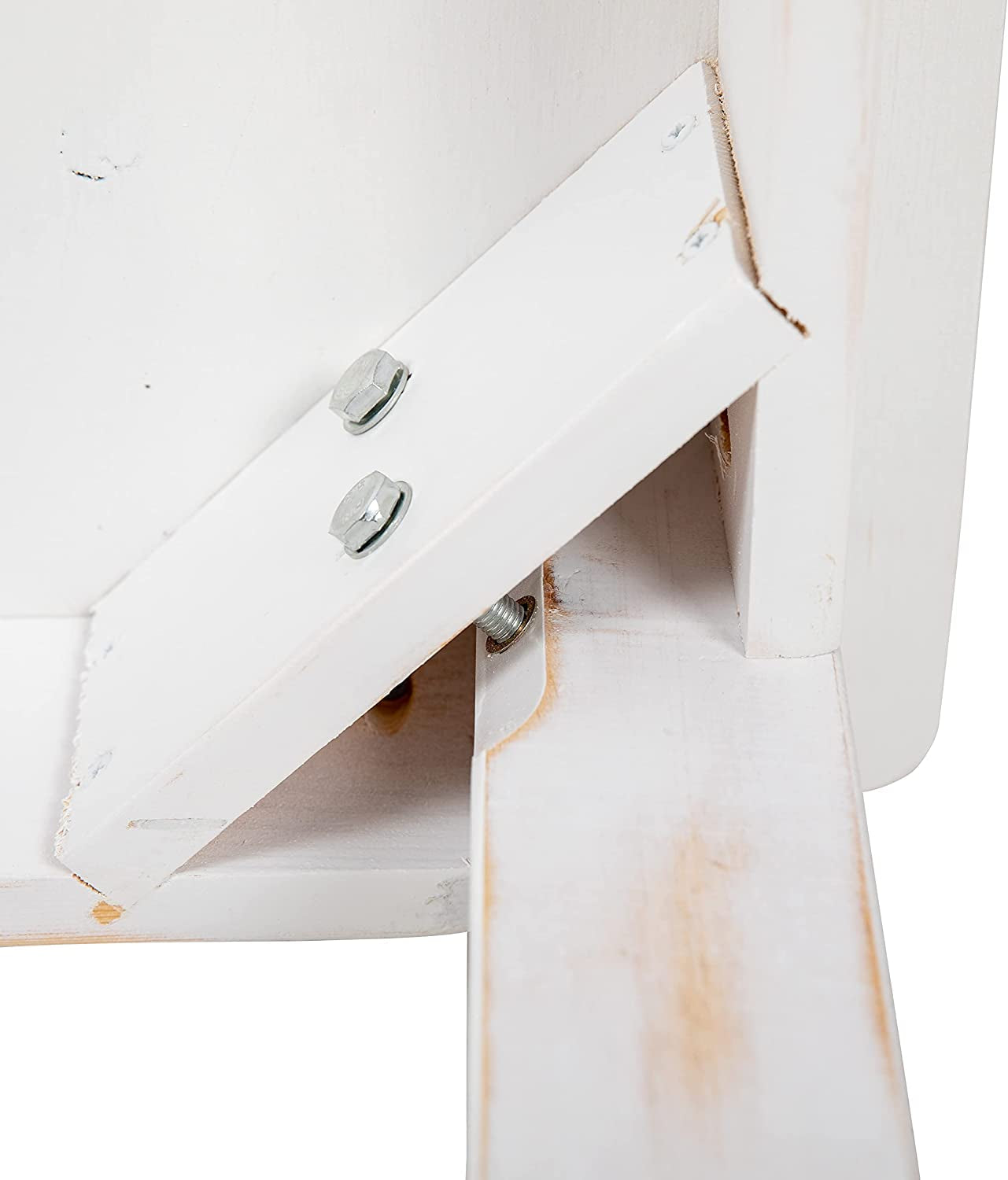 Rustic White Solid Pine Farm Dining Table-1