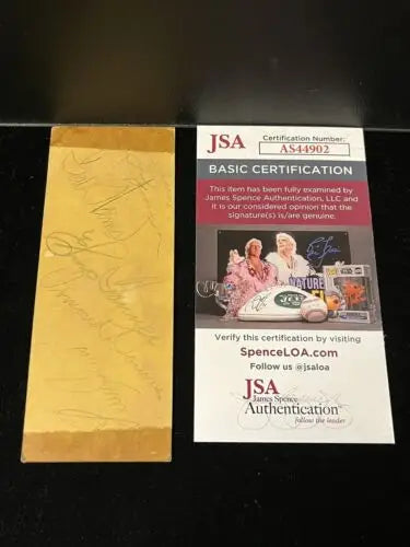 Autographed 1942 Kentuckiana Food Show ticket signed by Perry Como, Elmo Tanner, JSA certified