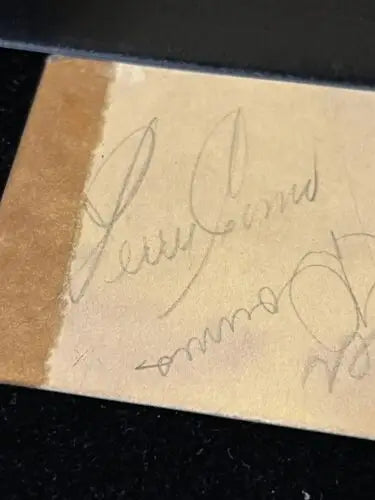 Faded handwritten note on 1942 Perry Como Elmo Tanner Kentuckiana Food Show Ticket