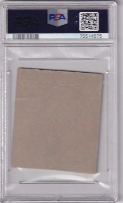 Plastic case showcasing 1948 R346 Blue Tint #11 Bill Nicholson PSA 2 Chicago Cubs card