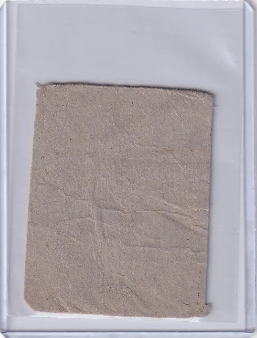 Wrinkled beige paper fragment from 1948 R346 Blue Tint #2 Leo Durocher New York Giants