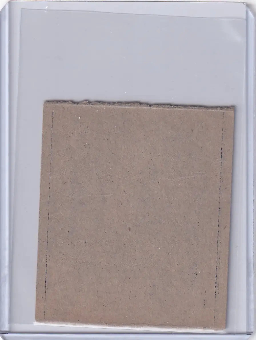 Brown cardboard square for 1948 R346 Blue Tint #28 Don Black Cleveland Indians jersey