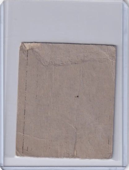 Worn beige cardboard sheet with creases for 1948 R346 Blue Tint #34 Enos Slaughter