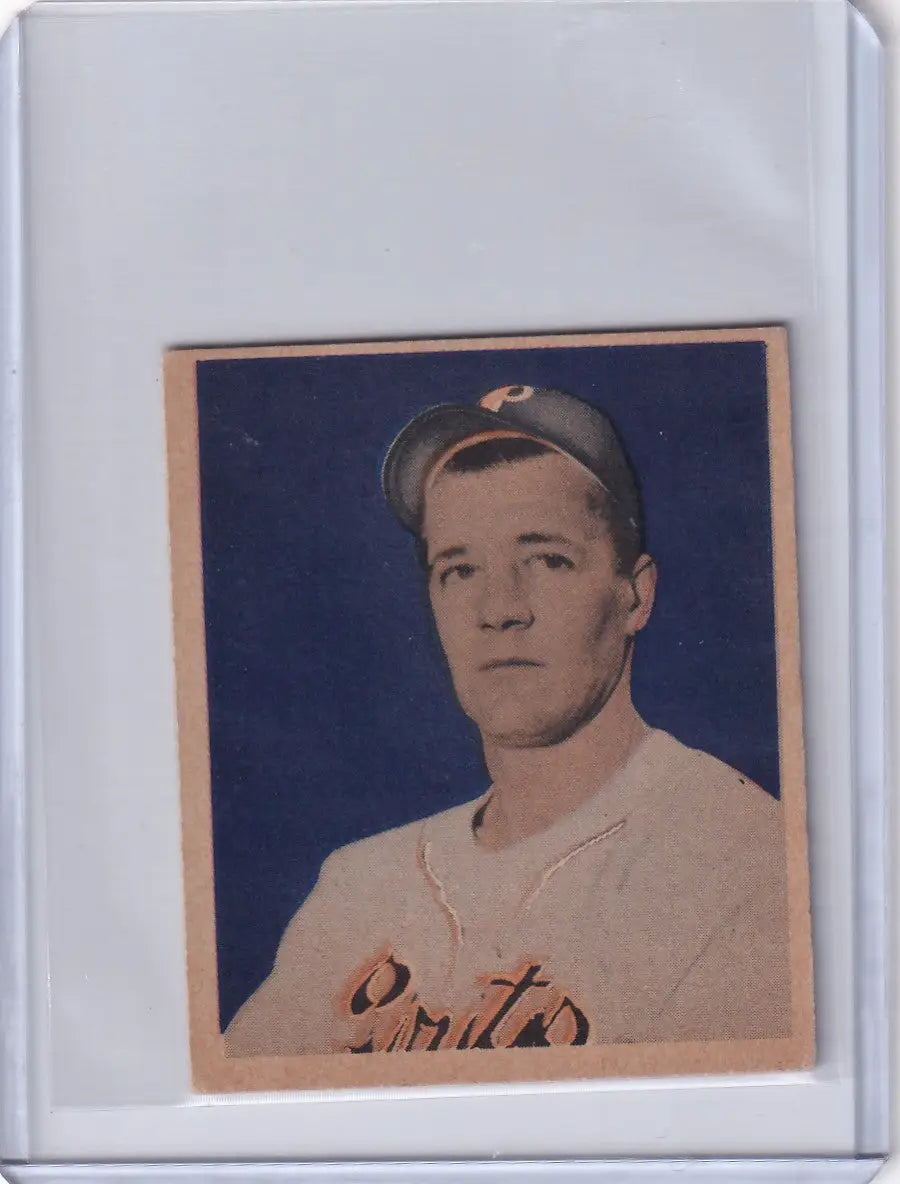 Vintage 1949 Bowman Baseball card of Bob Chesnes, Pittsburgh Pirates rookie